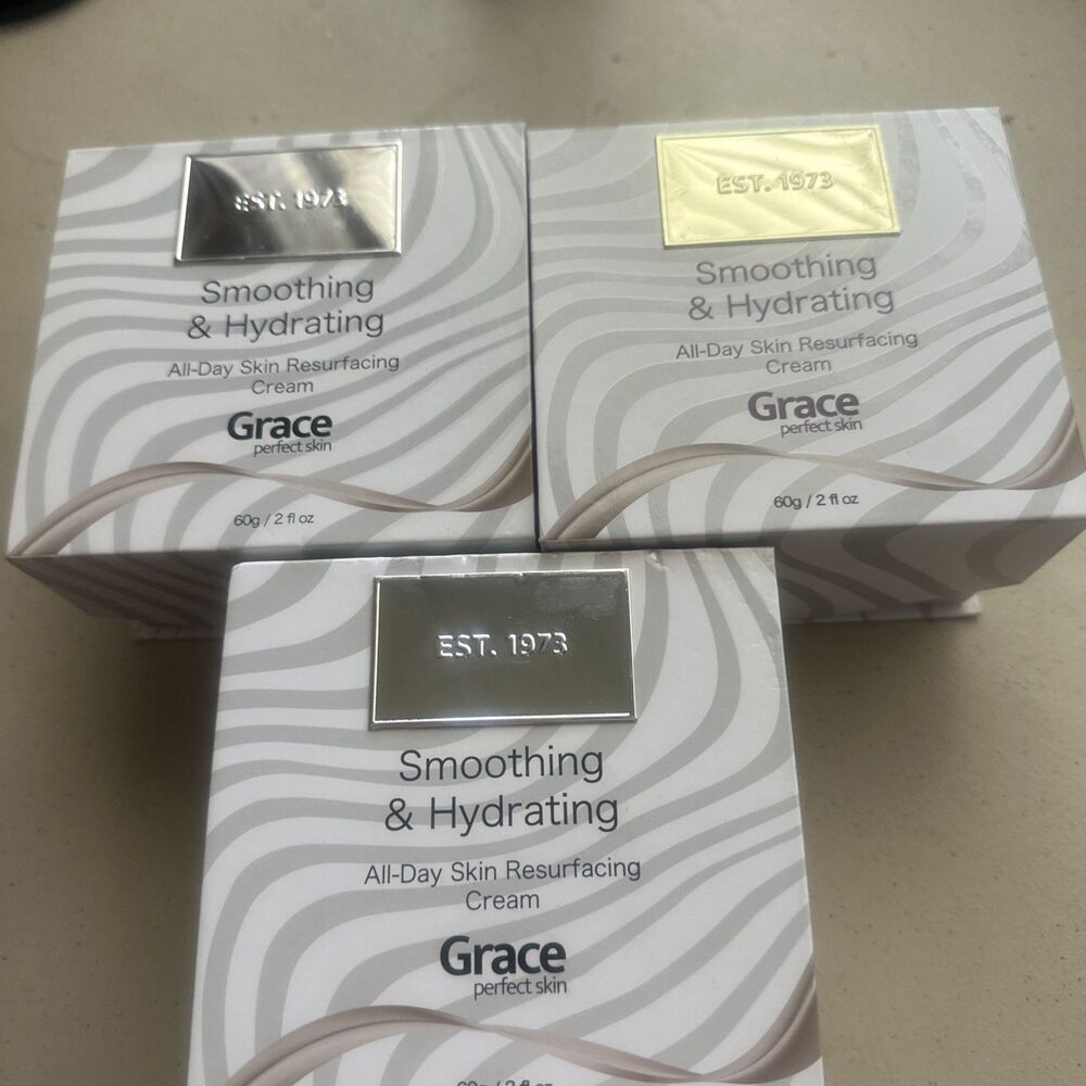 Grace Perfect Skin Smoothing Hydrating Day Face Cream - lot of 3